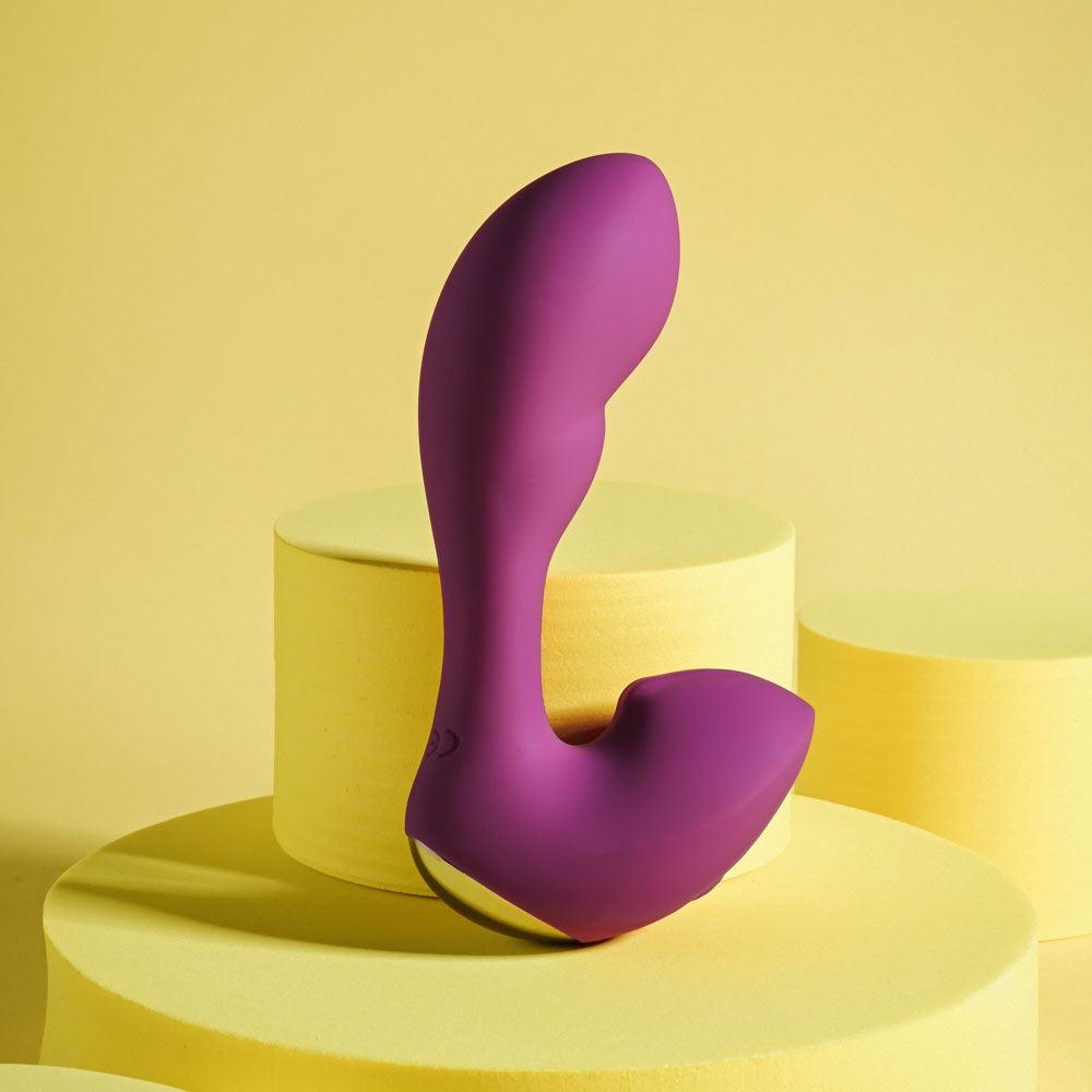 Playboy Pleasure ARCH - Purple 14.1 cm USB Rechargeable G-Spot Vibrator - PB-RS-3182-2