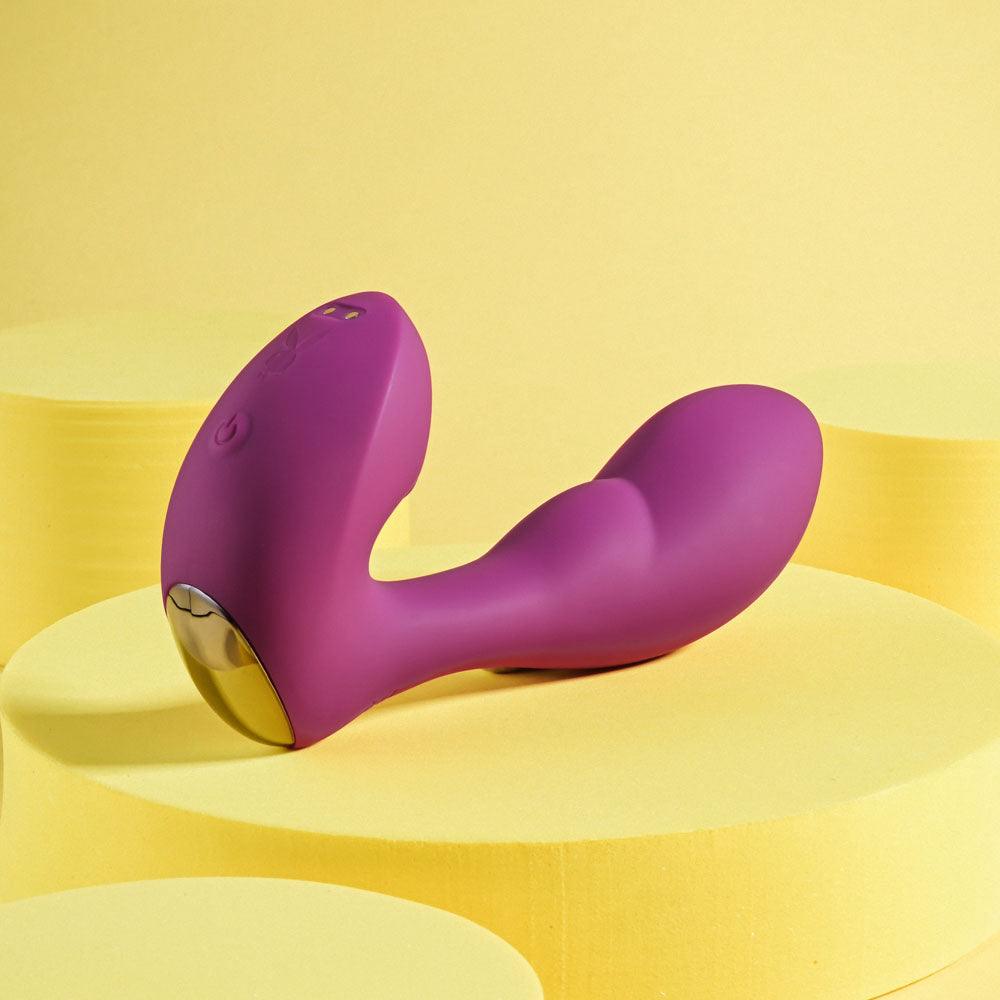 Playboy Pleasure ARCH - Purple 14.1 cm USB Rechargeable G-Spot Vibrator - PB-RS-3182-2