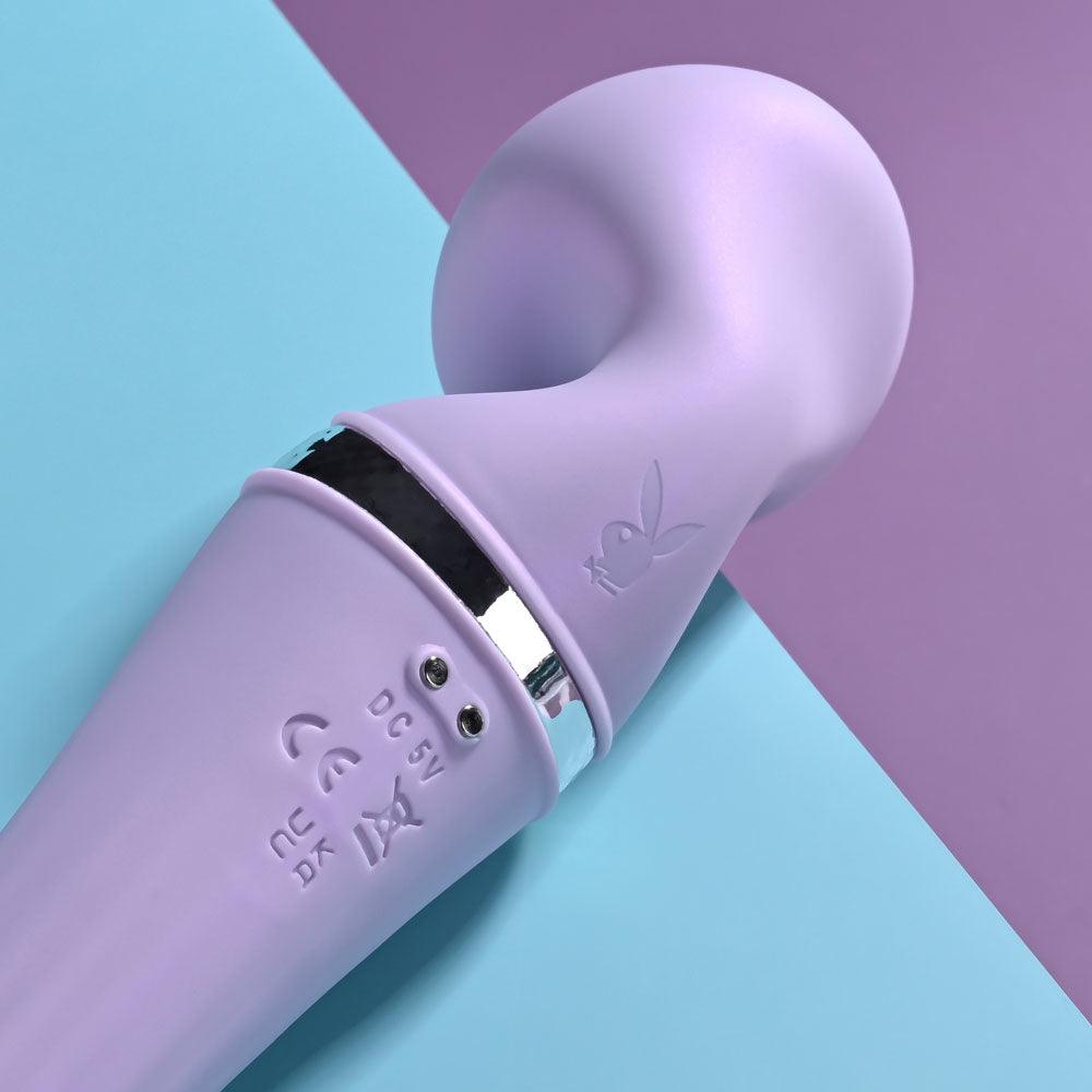 Playboy Pleasure VIBRATO - Lavender 24 cm USB Rechargeable Massage Wand - PB-RS-3656-2