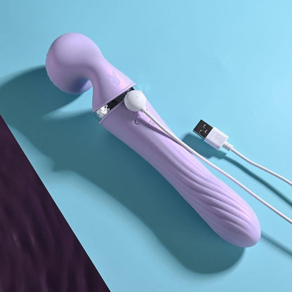 Playboy Pleasure VIBRATO - Lavender 24 cm USB Rechargeable Massage Wand - PB-RS-3656-2