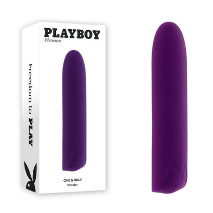 Playboy Pleasure ONE & ONLY - Purple 12 cm USB Rechargeable Bullet - PB-RS-3977-2