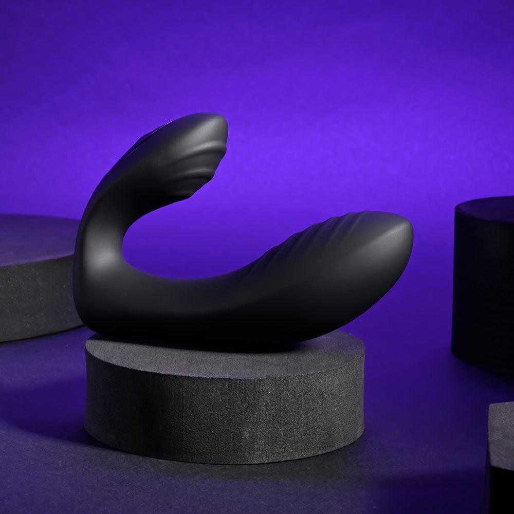 Playboy Pleasure PLAY TIME - Black 12.7 cm USB Rechargeable Vibrator - PB-RS-4271-2