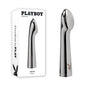 Playboy Pleasure SWOON - Chrome 14 cm USB Rechargeable Vibrator - PB-RS-4301-2