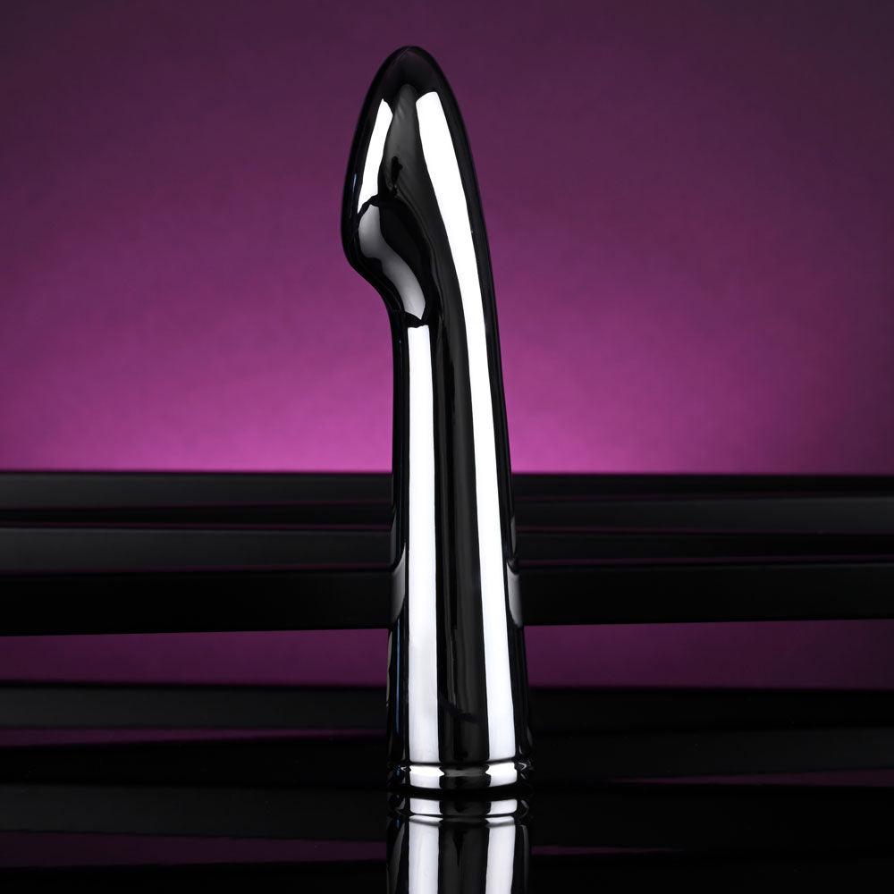 Playboy Pleasure SWOON - Chrome 14 cm USB Rechargeable Vibrator - PB-RS-4301-2