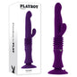 Playboy Pleasure HOPPY ENDING - Purple 29.2 cm USB Rechargeable Thrusting Rabbit Vibrator - PB-RS-4585-2