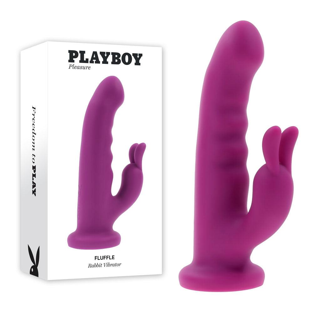 Playboy Pleasure FLUFFLE - Purple 19.7 cm USB Rechargeable Rabbit Vibrator - PB-RS-4677-2