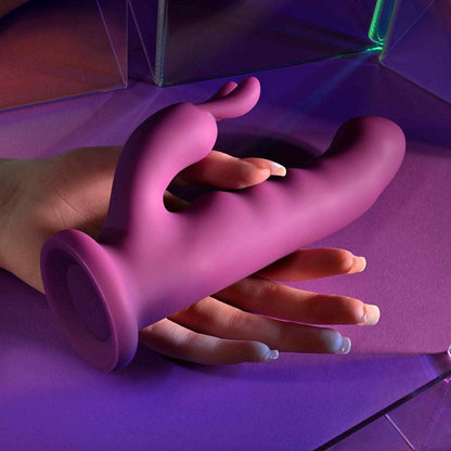 Playboy Pleasure FLUFFLE - Purple 19.7 cm USB Rechargeable Rabbit Vibrator - PB-RS-4677-2