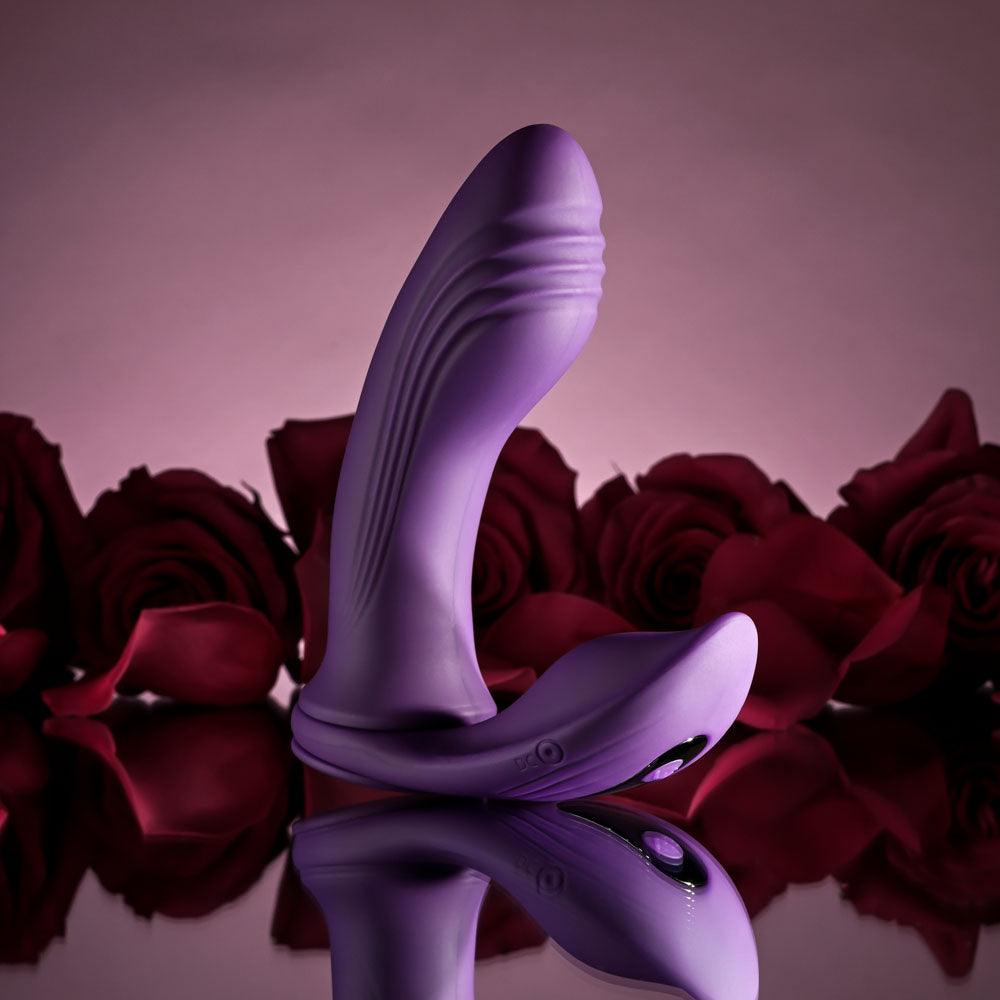 Playboy Pleasure MIX & MATCH - Purple USB Rechargeable with C-Ring Attachment - PB-RS-4714-2