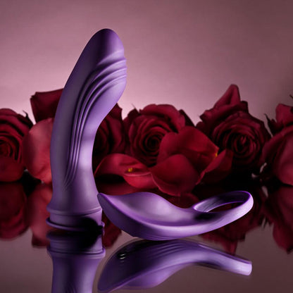 Playboy Pleasure MIX & MATCH - Purple USB Rechargeable with C-Ring Attachment - PB-RS-4714-2