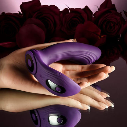 Playboy Pleasure MIX & MATCH - Purple USB Rechargeable with C-Ring Attachment - PB-RS-4714-2