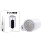 Playboy Pleasure SPIN DOCTOR - White USB Rechargeable Vibrating & Spinning Stroker - PB-RS-5292-2