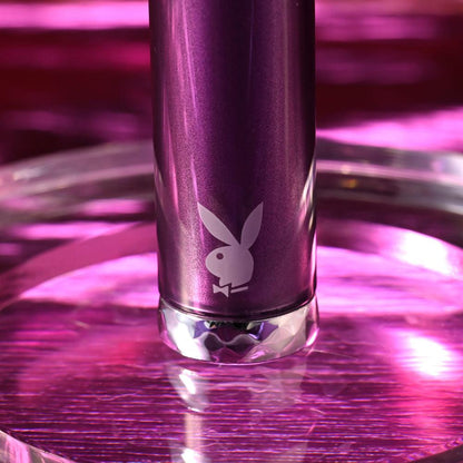 Playboy Pleasure AMETHYST - Purple 12.4 cm USB Rechargeable Glass Tipped Mini Vibrator - PB-RS-5322-2