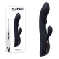 Playboy Pleasure THATS THE SPOT - Black 23.3 cm USB Rechargeable Rabbit Vibrator with G-Spot Tapper - PB-RS-5483-2