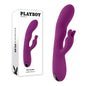 Playboy Pleasure BUSY BUNNY - Purple 22.6 cm USB Rechargeable Rabbit Vibrator with Tapping Shaft - PB-RS-5636-2