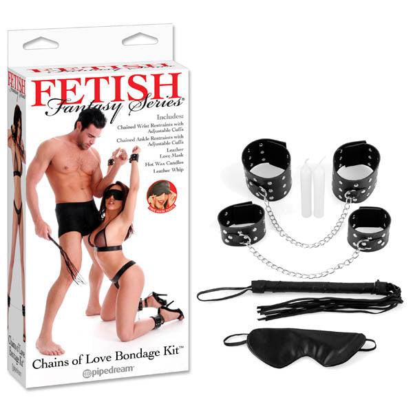 Fetish Fantasy Series Chains Of Love Bondage Kit - 5 Piece Set - PD2126-00