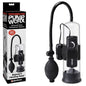 Pump Worx Beginner's Vibrating Pump - Clear/Black Vibrating Penis Pump - PD3250-23