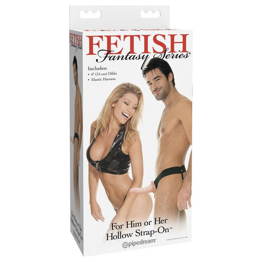 Fetish Fantasy Series For Him Or Her Hollow Strap-On - Flesh 15 cm (6'') Hollow Strap-On - PD3366-21