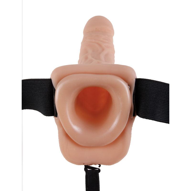 Fetish Fantasy Series 7'' Hollow Strap-On With Balls - Flesh 17.8 cm (7'') Hollow Strap-On - PD3373-21