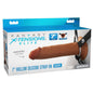 FX Elite 7'' Silicone Hollow Strap-On - Tan - Tan 17.8 cm Hollow Strap-On - PD4159-29