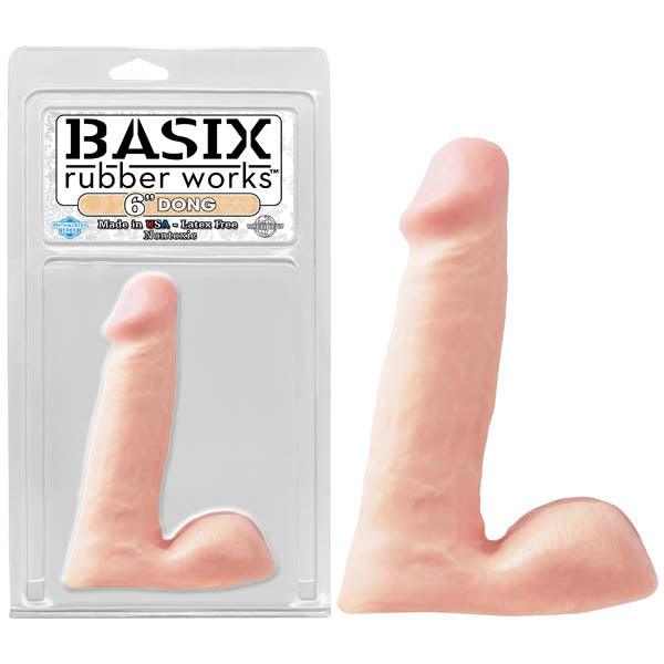 Basix Rubber Works 6'' Dong - Flesh 15.25 cm (6'') Dong - PD4201-21