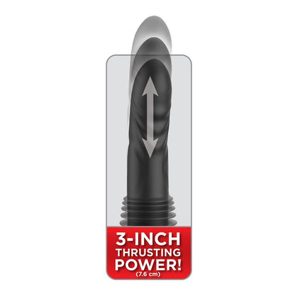 FFS Ultimate Silicone Thruster - Black - Black USB Rechargeable Thrusting Vibrator - PD4563-23