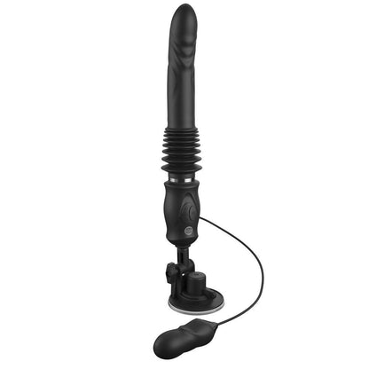 FFS Ultimate Silicone Thruster - Black - Black USB Rechargeable Thrusting Vibrator - PD4563-23