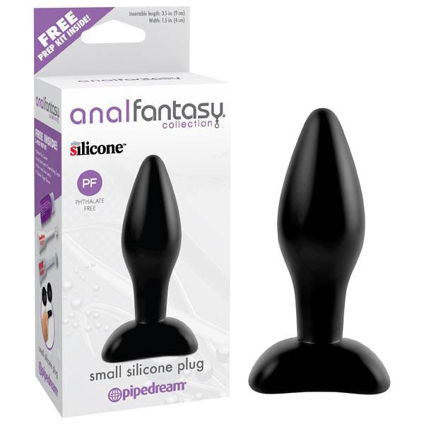 Anal Fantasy Collection Small Silicone Plug - Black 9.1 cm (3.5'') Butt Plug - PD4602-23