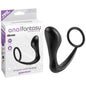 Anal Fantasy Collection Ass-gasm Cock Ring Plug - Black 10 cm (4'') Prostate Massager with Cock Ring - PD4623-23