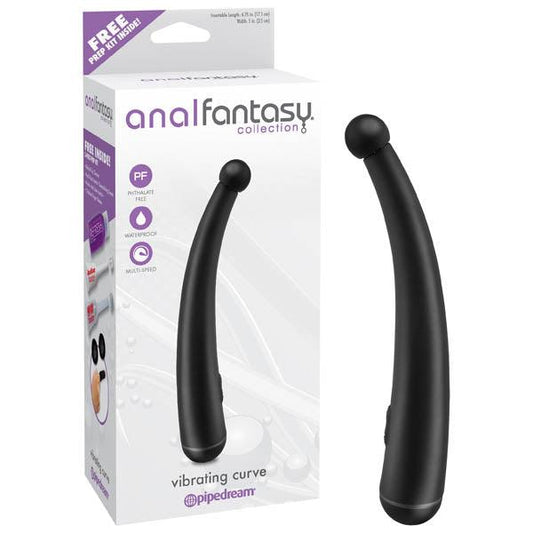 Anal Fantasy Collection Vibrating Curve - Black 17.1 cm (6.75'') Anal Vibrator - PD4652-23