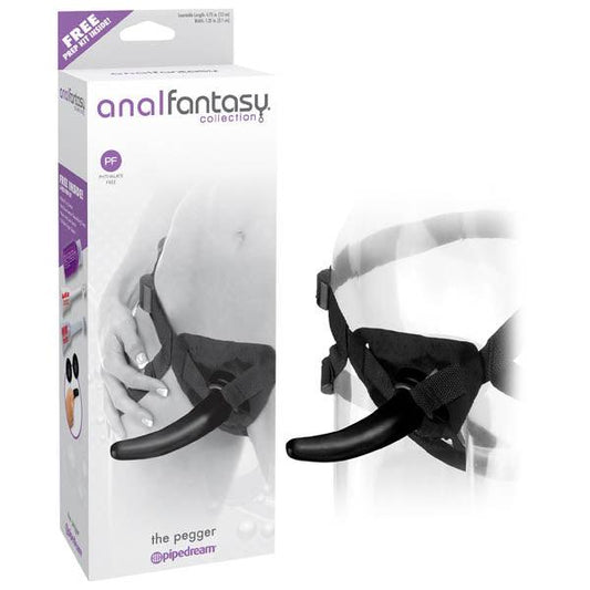 Anal Fantasy Collection The Pegger - Black 12 cm (4.75'') Strap-On - PD4663-23