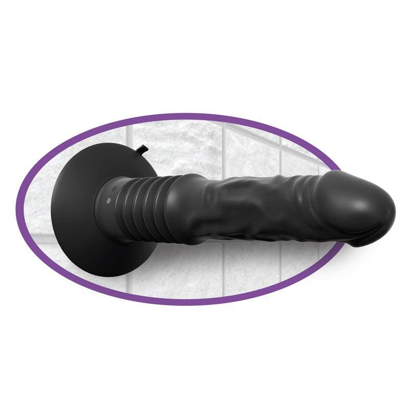 Anal Fantasy Elite Vibrating Ass Fucker - Black 30.5 cm (12'') USB Rechargeable Anal Vibrator - PD4782-23