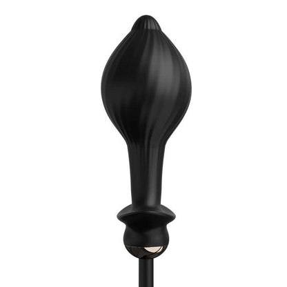 Anal Fantasy Elite Auto Throb Inflatable Vibrating Plug - Black 13 cm USB Rechargeable Inflatating Butt Plug - PD4791-23