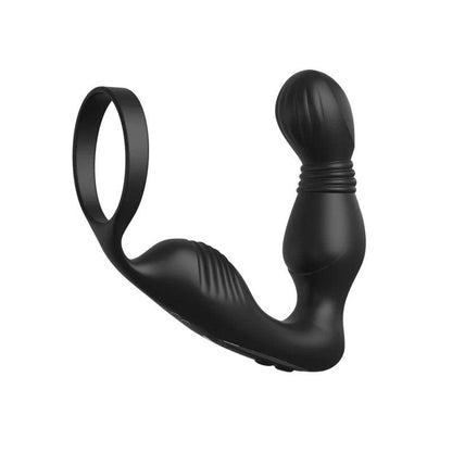 Anal Fantasy Elite Ass-Gasm P-Spot Milker - Black USB Rechargeable Prostate Massage with Cock Ring - PD4793-23