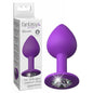 Fantasy For Her Little Gem Medium Plug - Purple 8.1 cm Butt Plug With Jewel Base - PD4950-12