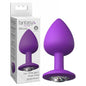 Fantasy For Her Little Gem Large Plug - Purple 9.6 cm Butt Plug with Jewel Base - PD4951-12