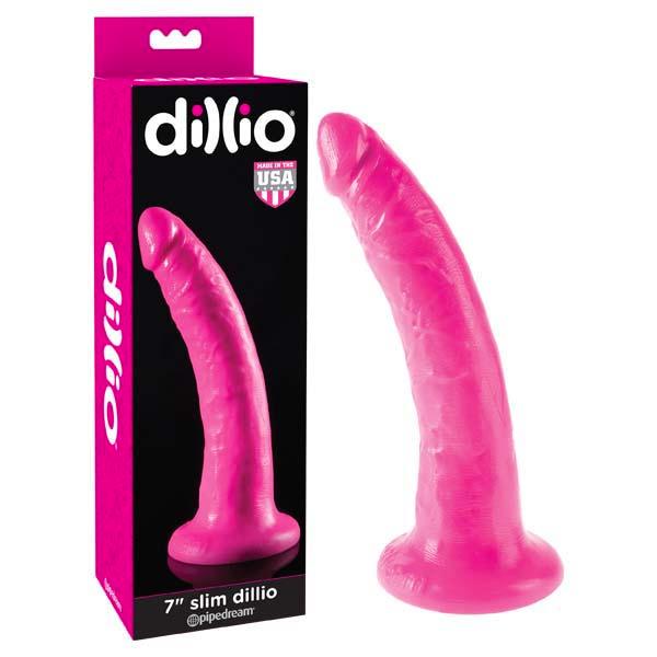 Dillio 7'' Slim - Pink 17.8 cm Dong - PD5307-11