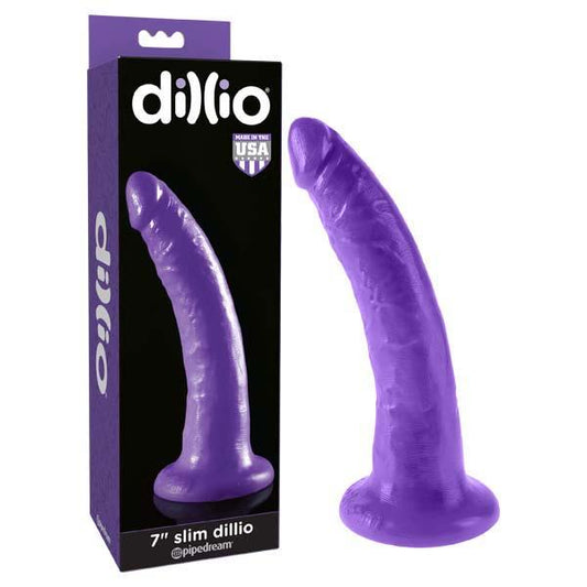 Dillio 7'' Slim - Purple 17.8 cm Dong - PD5307-12