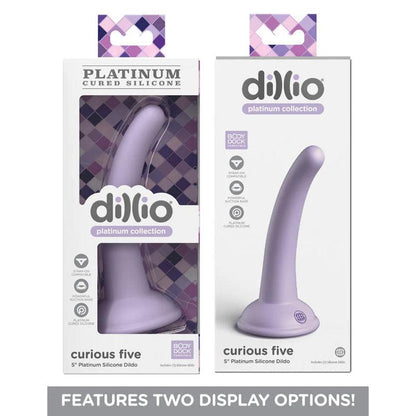 Dillio Platinum Curious Five - Purple - Purple 12.7 cm (5'') Dong - PD5383-12