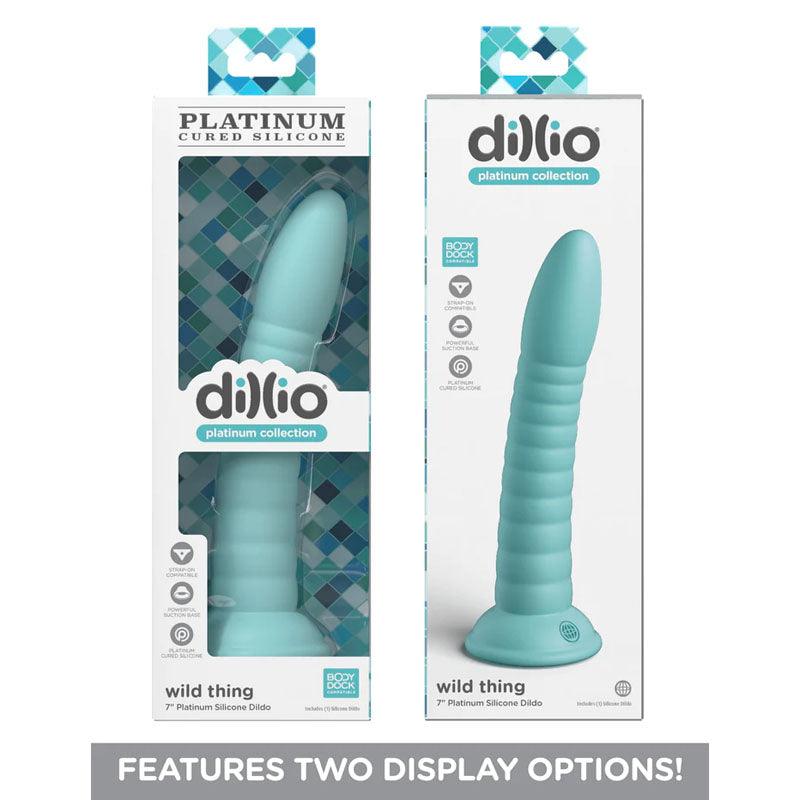 Dillio Platinum Wild Thing - Teal - Teal 17.8 cm (7'') Dong - PD5386-14