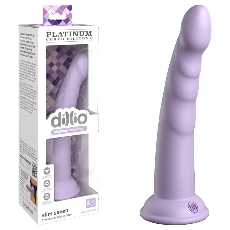 Dillio Platinum Slim Seven - Purple - Purple 17.8 cm (7'') Dong - PD5387-12