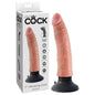 King Cock 7'' Vibrating Cock - Flesh 17.8 cm Vibrating Dong - PD5402-21