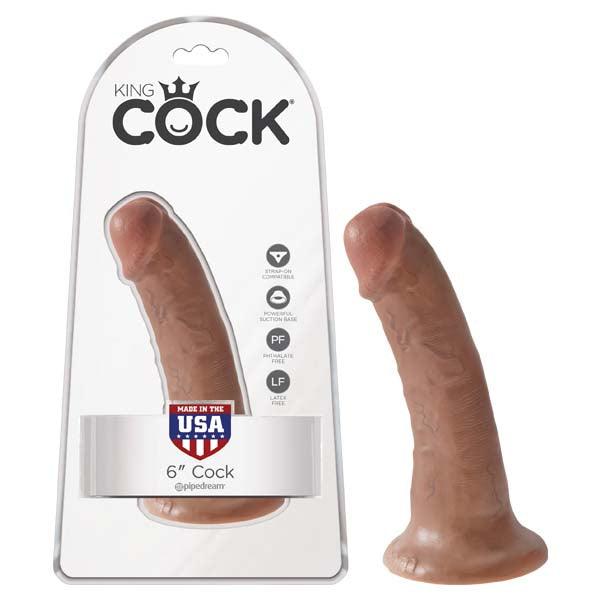 King Cock 6'' Cock - Tan 15.2 cm (6'') Dong - PD5501-22