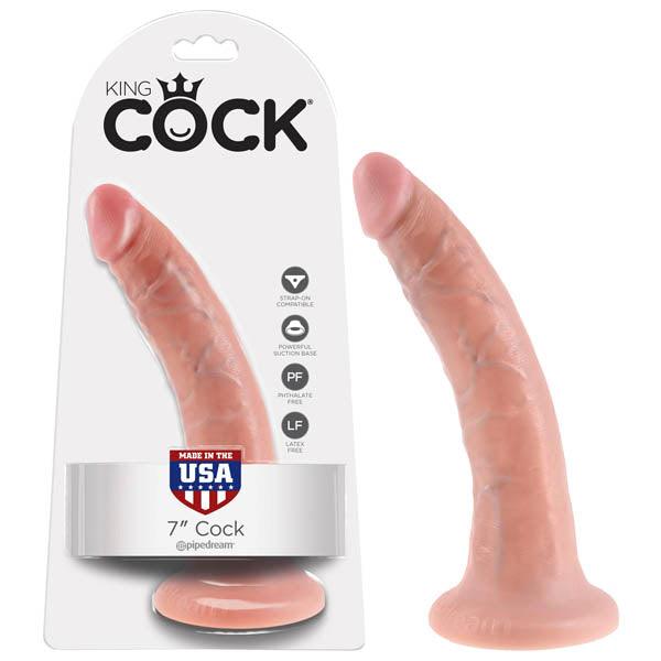 King Cock 7'' Cock - Flesh 17.8 cm (7'') Dong - PD5502-21