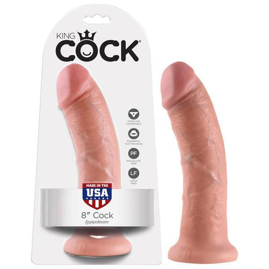 King Cock 8'' Cock - Flesh 20.3 cm (8'') Dong - PD5503-21