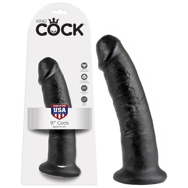 King Cock 9'' Cock - Black 22.9 cm (9'') Dong - PD5504-23