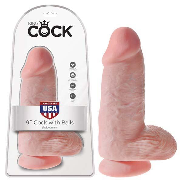 King Cock Chubby - Flesh 22.9 cm (9'') Dong - PD5532-21