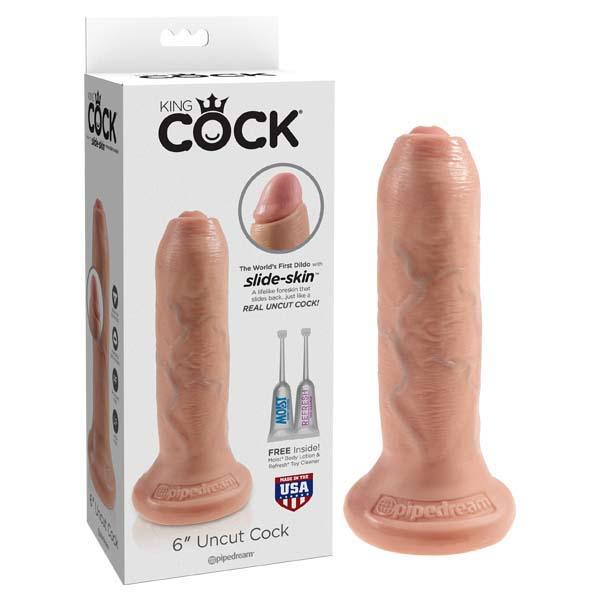 King Cock 6'' Uncut - Flesh 15.2 cm Dong - PD5560-21