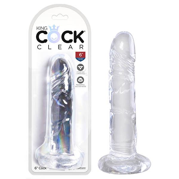 King Cock Clear 6'' Cock - Clear 15.2 cm Dong - PD5753-20