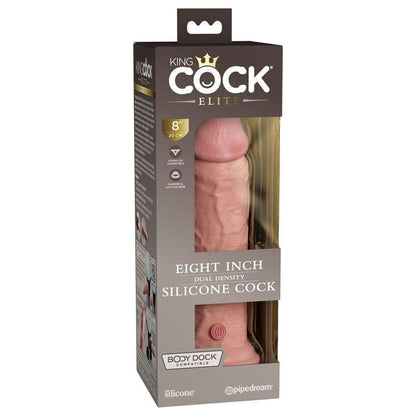 King Cock Elite 8'' Dual Density Cock - Flesh - Flesh 20.3 cm Dong - PD5772-21