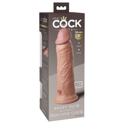 King Cock Elite 8'' Dual Density Cock - Flesh - Flesh 20.3 cm Dong - PD5772-21